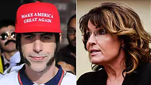 Sacha Baron Cohen enrages Sarah Palin with 'evil' humor