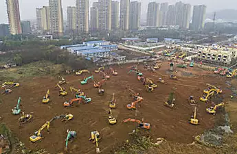 China scrambles to build hospital in 10 days