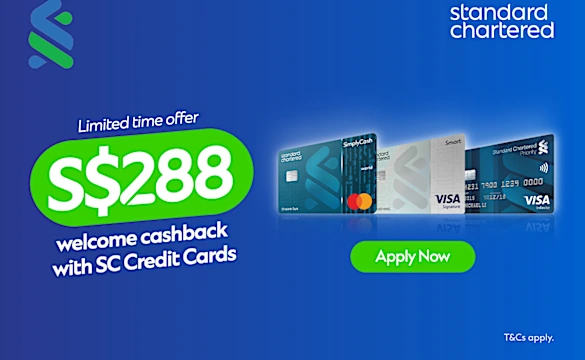 Get S$288 Cashback. T&Cs apply