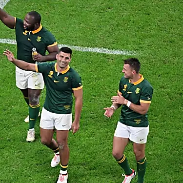 Το 'Wrecking Ball' Ox επευφημήθηκε μετά την κατάκτηση των Springboks στον τελικό του Παγκοσμίου Κυπέλλου