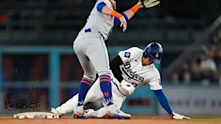 「頭痛いのによくがんばった」ドジャース・大谷翔平が今季5盗塁目　後頭部にタッチされ痛がるそぶりも