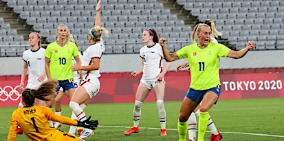 USA women thumped as Team GB make winning start in Olympic football