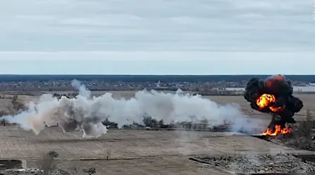 Video muestra helicóptero ruso derribado por Ucrania