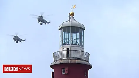 Sea King helicopters make final flight