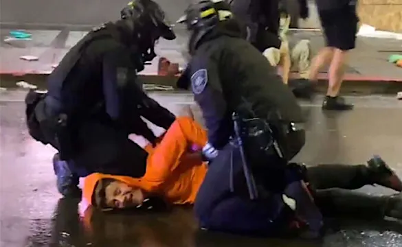 Seattle Cop Forcibly Moves Officer's Knee From Neck Of Detained Man