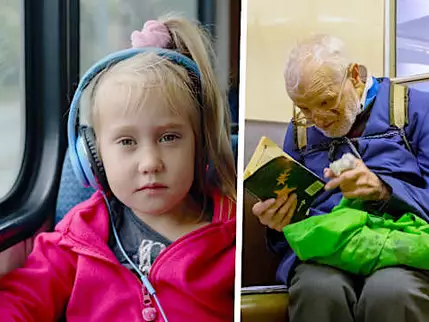 Girl gives seat to old man, passengers' faces turn pale when he gives it in return