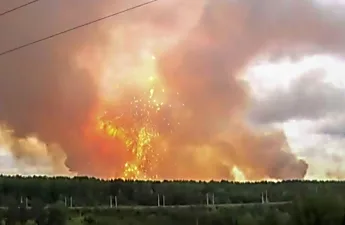 Russia arms depot fire leaves one missing, thousands evacuated
