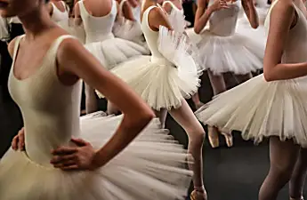 Paris Opera ballet dancers hang up shoes in pension-reform protest