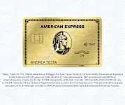 In metallo è ancora più oro. Nuova Carta di Credito Oro American Express.