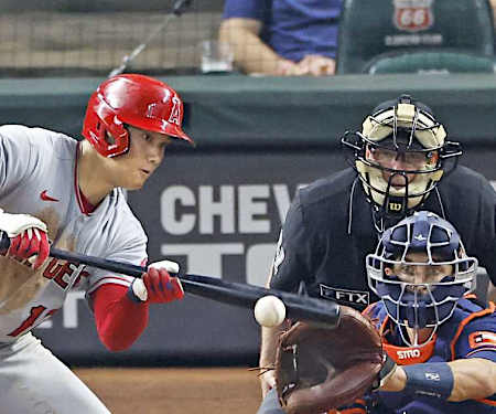 大谷が６回を毎回１２Ｋ無失点　２点適時二塁打にバント安打