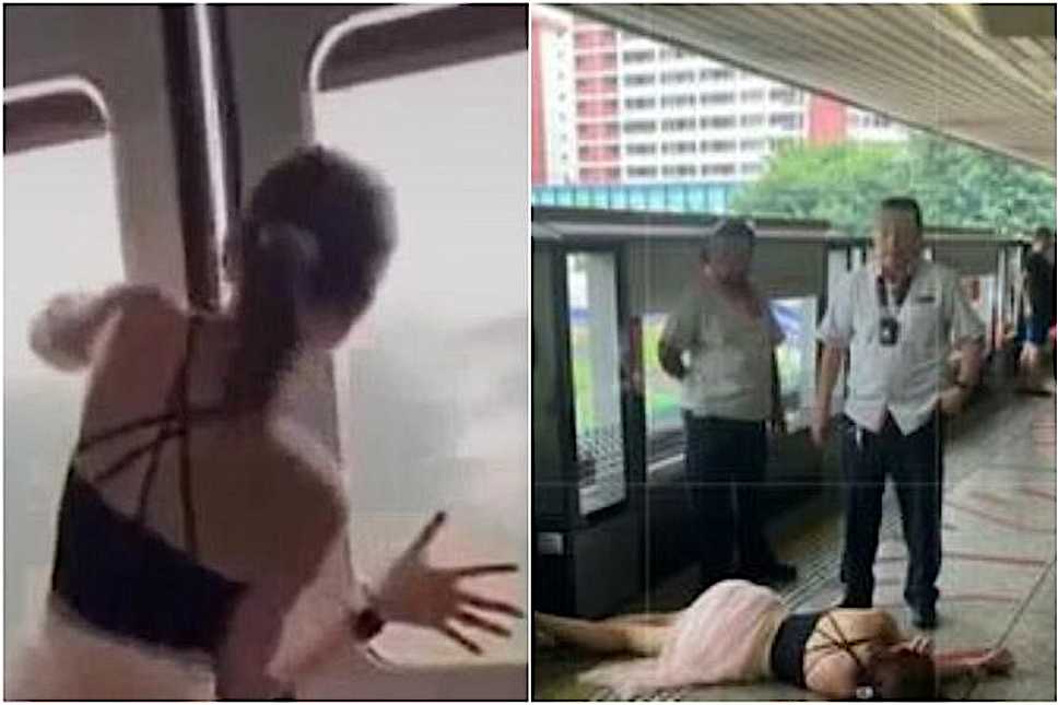 Man charged with being public nuisance after he allegedly tried to pull open MRT train doors