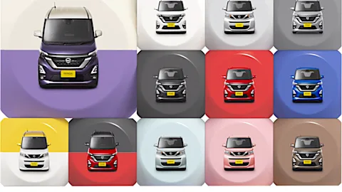 日産ルークスの選べる17種類のカラー、あなたは何色を選ぶ？