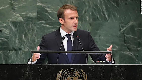 Macron rebukes Trump's isolationist message