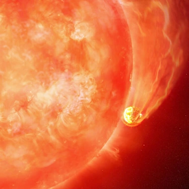 Star swallows planet in first glimpse of Earth's likely end