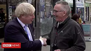 'Please leave my town' voter tells Boris Johnson