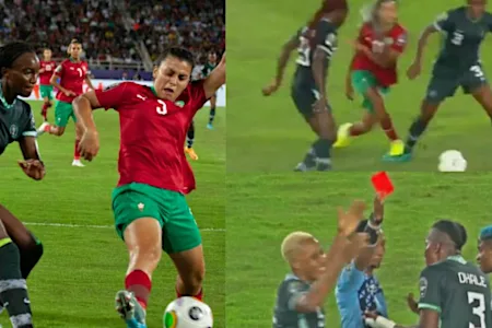 'My God will punish you' - Nigerians react as referee gives Super Falcons 2 red cards in penalty loss to Morocco