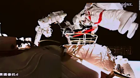 Esta es la segunda caminata espacial de China