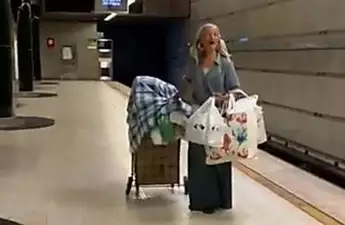 Police video of woman singing opera in LA metro goes viral
