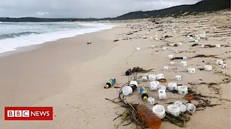 Lost ship cargo litters Australian beaches