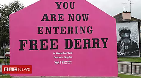 MLA outraged by pink Free Derry Corner