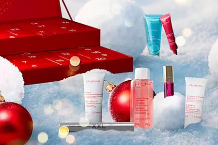 Calendários do Advento Clarins: Uma surpresa de beleza todos os dias