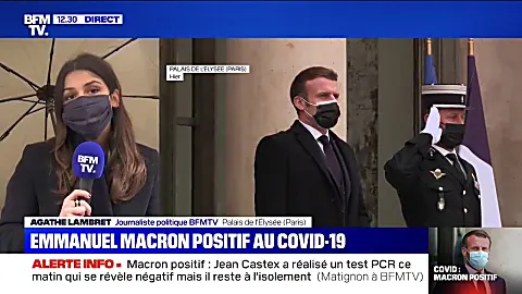 Covid-19: les premiers symptômes d'Emmanuel Macron sont intervenus dans la nuit