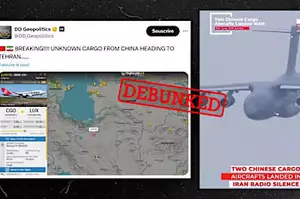 Watch out for flight tracking images showing Chinese cargo planes landing in Iran