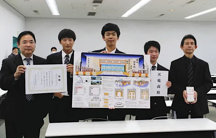 「建築甲子園」県予選　天竜高が優勝　