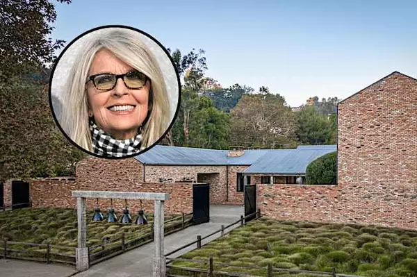 Diane Keaton’s Self-Designed Modern Farmhouse in L.A. Relists for $26.9 Million