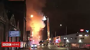 Fire crews tackle commercial premise blaze
