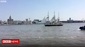 Tall Ships sail out of city