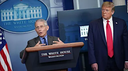 Tensión entre Donald Trump y Anthony Fauci