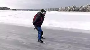 Skating to work when it's -25C