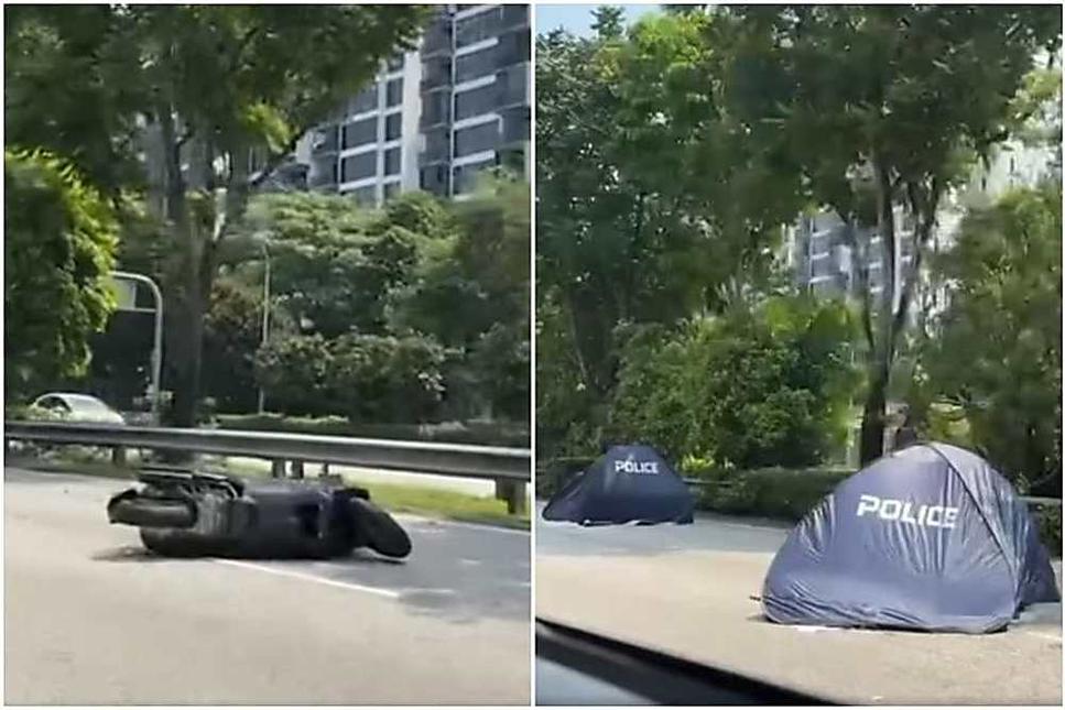 Motorcyclist and 9-year-old pillion rider killed in hit-and-run accident on PIE, truck driver arrested