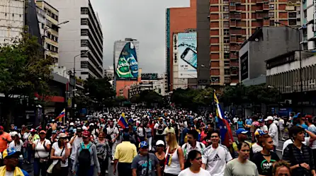 Inicia la manifestación de la oposición en Venezuela