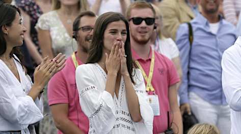 Sandra Gago rompe a llorar tras la victoria de Feliciano en Queen’s Sandra Gago rompe a llorar tras la victoria de Feliciano en Queen’s