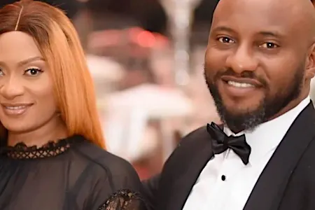 'Let no man put asunder' - Yul Edochie says as he parties with 1st wife on her birthday