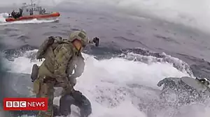 US Coast Guard raids 'drugs submarine'