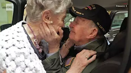 Reencuentro de amor 75 años después de la Segunda Guerra Mundial