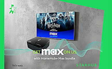Enjoy StarHub ultra-fast network, Max and HBP Pak on us!