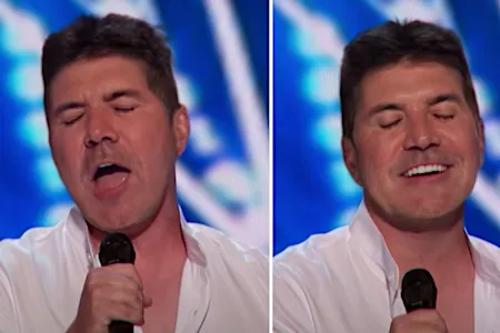 Simon Cowell finally sang on the Got Talent stage and he was incredible