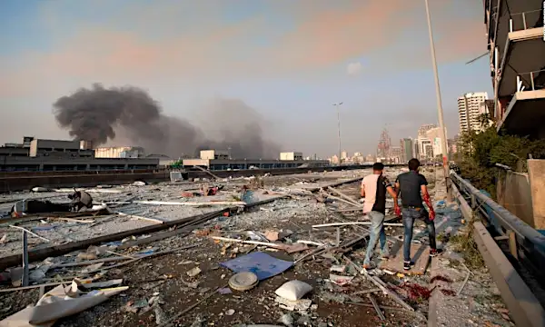 Videos from boat and balcony show moment of Beirut explosion