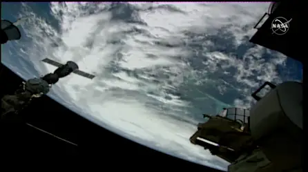 Así es la vista del huracán Ian desde la Estación Espacial Internacional