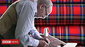 Tailor makes Burns Night waistcoats in his care home