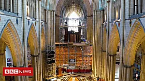 Cathedral organ pipes dismantled for refit