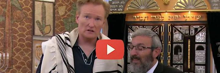 Conan O’brien tries to convert to Judaism in 90 minutes, and it's HILARIOUS!