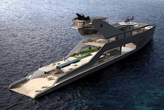A Peek at a New Superyacht With Its Own Private Beach