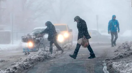 Bomba ciclónica trae nieve, granizo y lluvia a EE.UU.