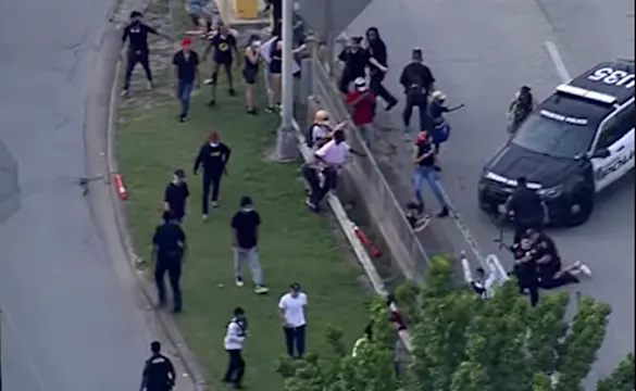 Watch: Instant Karma for these Rioting Jackasses in Houston | NewsRadio 740 KTRH | Michael Berry