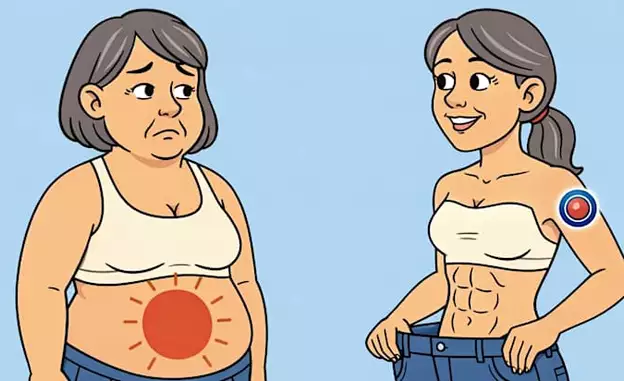 50 Cent Pflaster schmilzt Bauchfett wie Butter - einfach aufkleben!